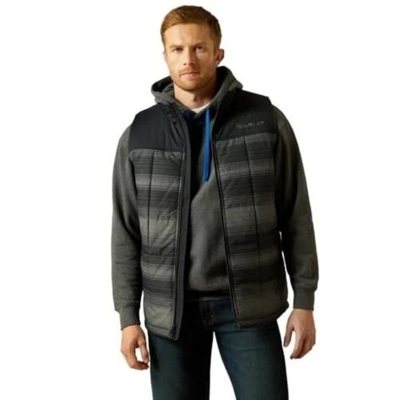 Ariat Other - Ariat Mens Crius Insulated Vest Serape Black Quilted Puffer XXL Tall 10062899